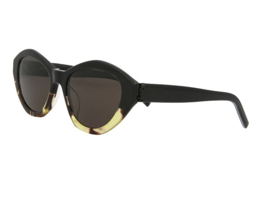 Saint Laurent SL M60-004 Havana/Black/Black Cat Eye Sunglasses