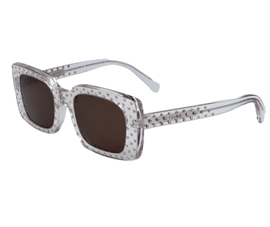 Celine CL4213IS 27E ANIMATION XMAS Shiny Crystal Brown Women Sunglasses