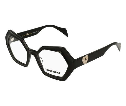 John Richmond RIV.200.00 Black Geometric Optical Glasses