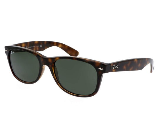Ray-Ban New Wayfarer Tortoise/Green Classic G-15 55 mm Sunglasses RB2132 902L 55