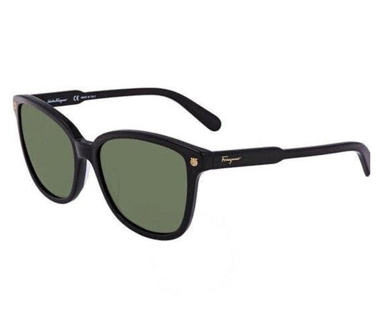 Salvatore Ferragamo SF815/S  Black Wayfarer Feline Sunglasses
