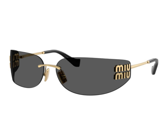 MIU MIU MU A51S 5AK5S0 Gold Grey Women's Sunglasses