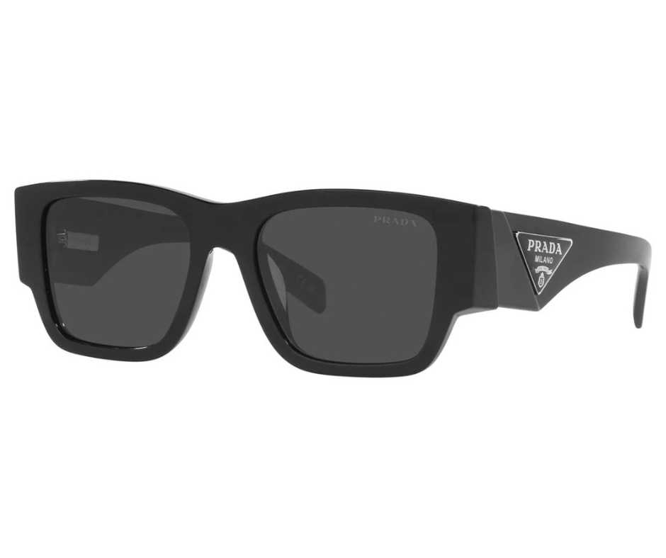 PRADA PR 10ZS 1AB5S0 Black Dark Grey 54 mm Men's Sunglasses