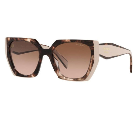 Prada PR 15WS 01R0A6 Square Tortoise Oversized Sunglasses