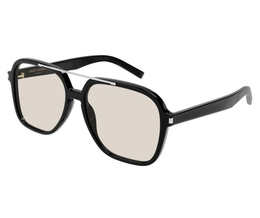 Saint Laurent SL 545 Black/Light Yellow (001) Sunglasses