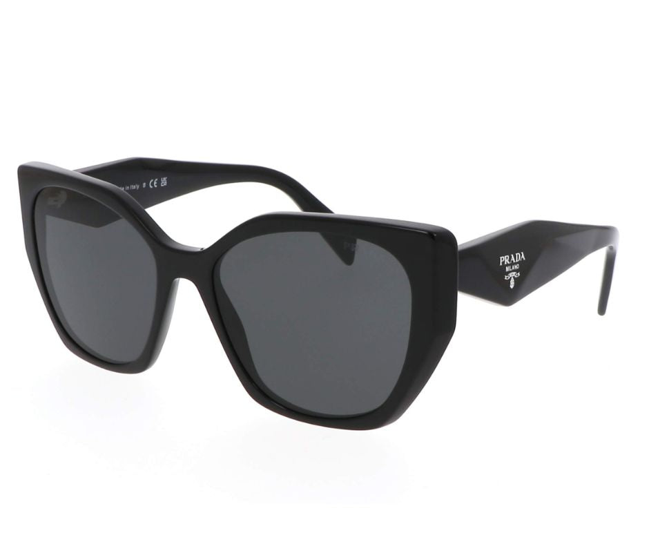 PRADA PR 19ZS 1AB5S0 Black Dark Grey 55 mm Women's Sunglasses