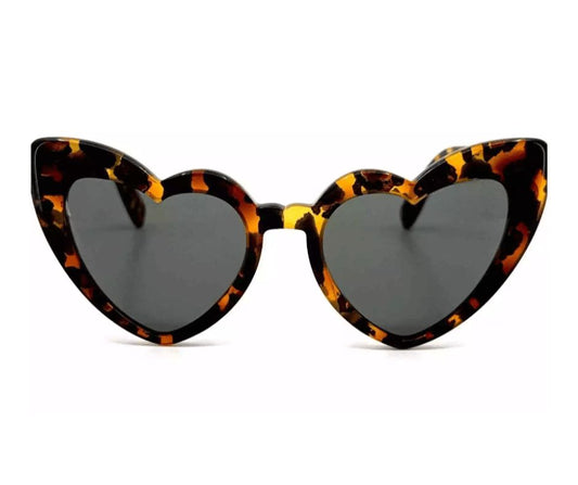Saint Laurent Sl181 LOULOU 006 Havana Heart Sunglasses Authentic