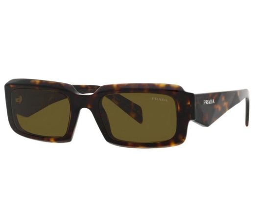 Prada PR 27ZS Tortoise/Brown Green (19J-09Z) Sunglasses