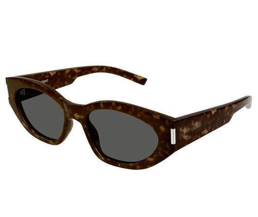 Saint Laurent SL 638 002 55 Havana Square Women's Sunglasses