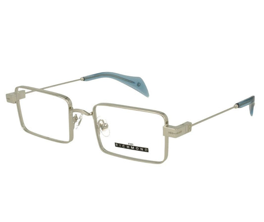John Richmond RIV.239.08 Silver Rectangular Optical Glasses