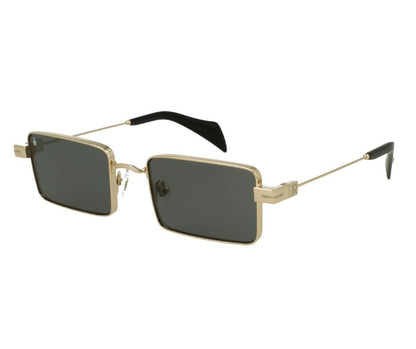 John Richmond RIS.077.12 Gold Metal Rectangular Designer Sunglasses