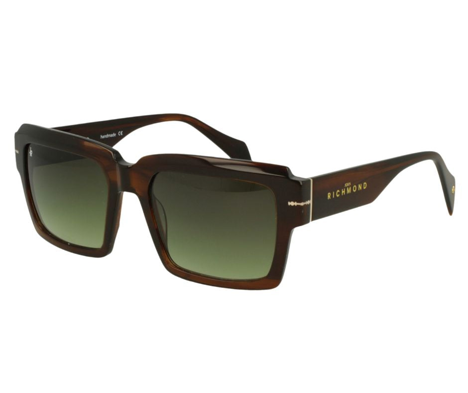 John Richmond RIS.050.07 Havana Rectangular Sunglasses