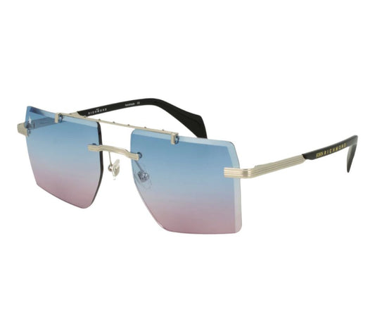 John Richmond RIS.045.08 Gradient Square Rimless Sunglasses