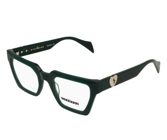 John Richmond RIV.205.03 Green Rectangular Optical Glasses
