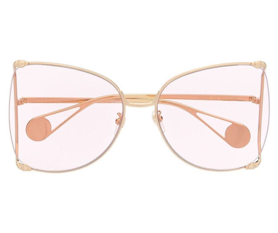 Gucci Ladies Sunglasses GG0252S 004 Pink