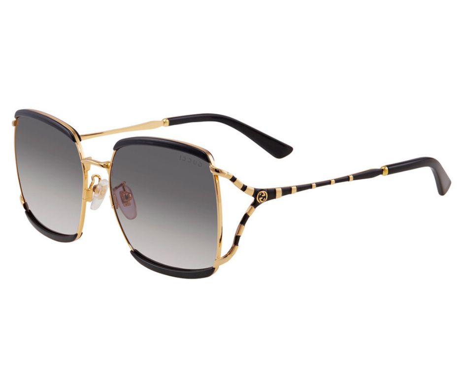 Gucci GG0593SK 001 Butterfly Ladies Sunglasses