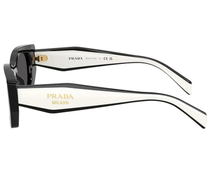 PRADA PR B05S 09Q08Z Black Dark Grey 53 mm Women's Sunglasses
