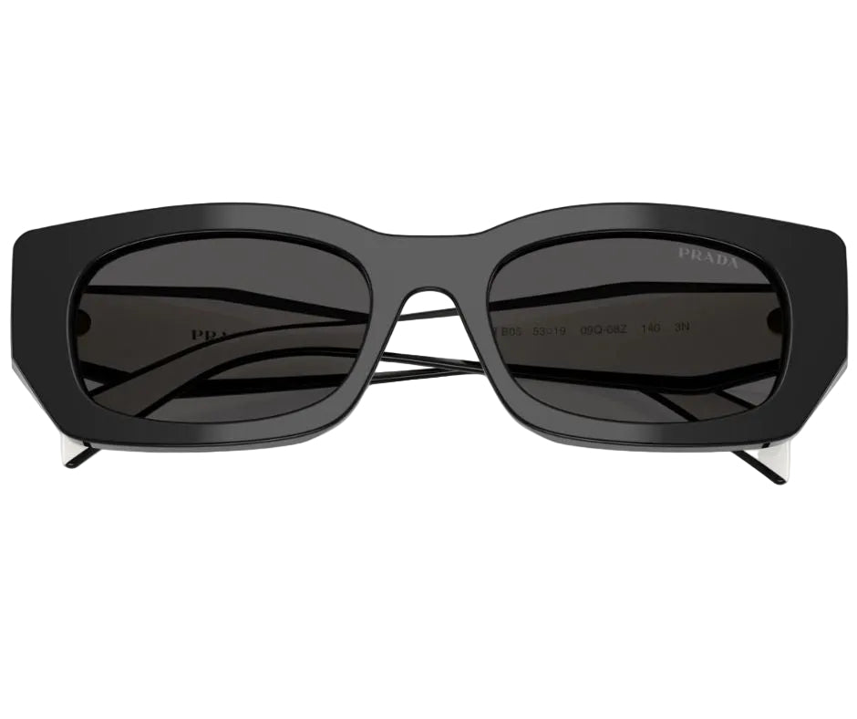PRADA PR B05S 09Q08Z Black Dark Grey 53 mm Women's Sunglasses