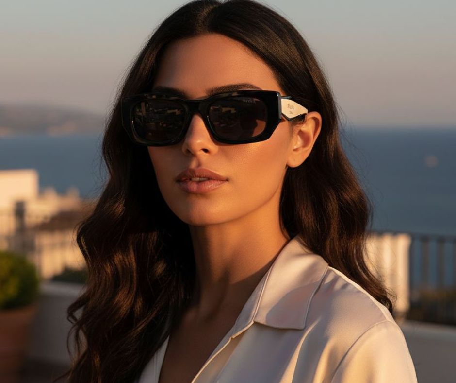 PRADA PR B05S 09Q08Z Black Dark Grey 53 mm Women's Sunglasses