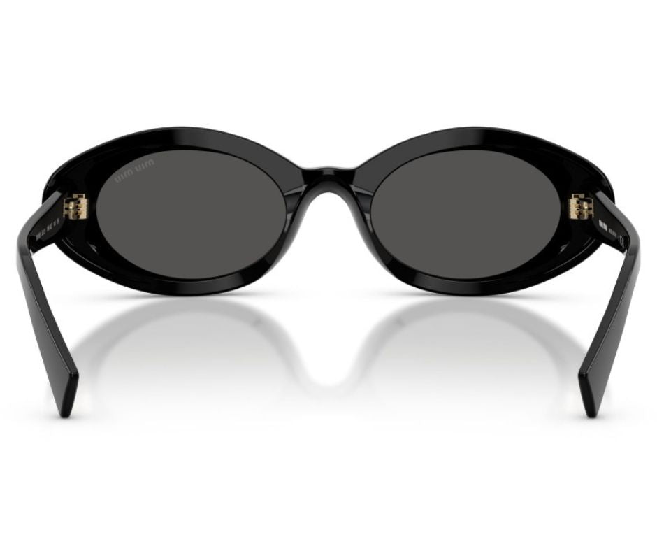 Miu Miu MU B09S 16K08Z Oval Sunglasses in Black