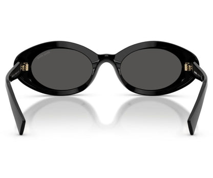 Miu Miu MU B09S 16K08Z Oval Sunglasses in Black