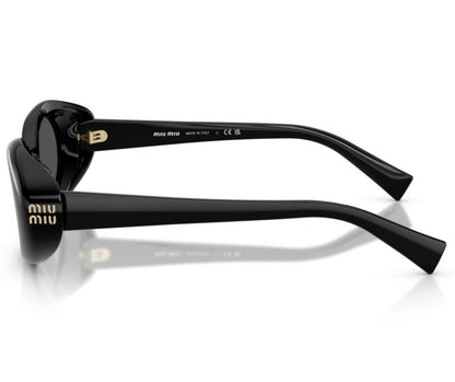 Miu Miu MU B09S 16K08Z Oval Sunglasses in Black
