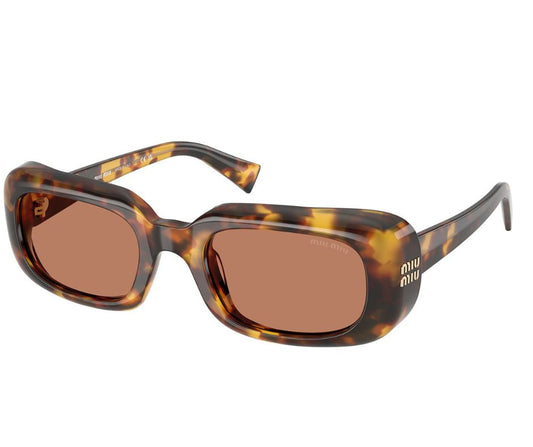 Miu Miu MU B13S 14L90Q Havana Square Sunglasses