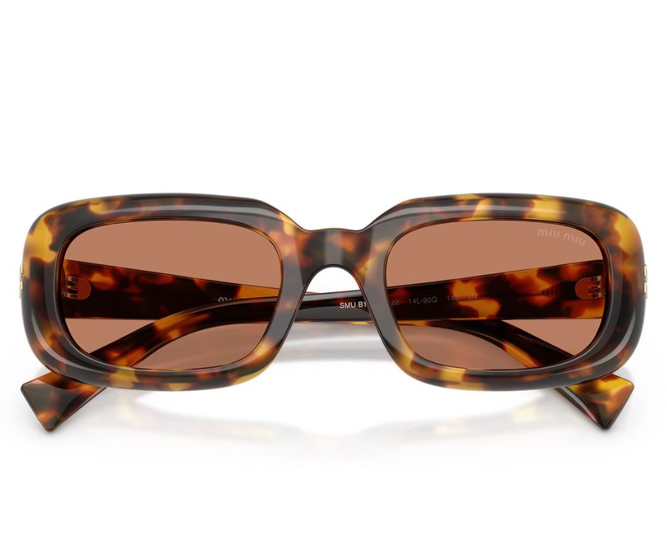 Miu Miu MU B13S 14L90Q Havana Square Sunglasses