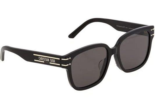 CHRISTIAN DIOR DIORSIGNATURE S7F SUNGLASSES 10A0 BLACK w/GRAY LENS