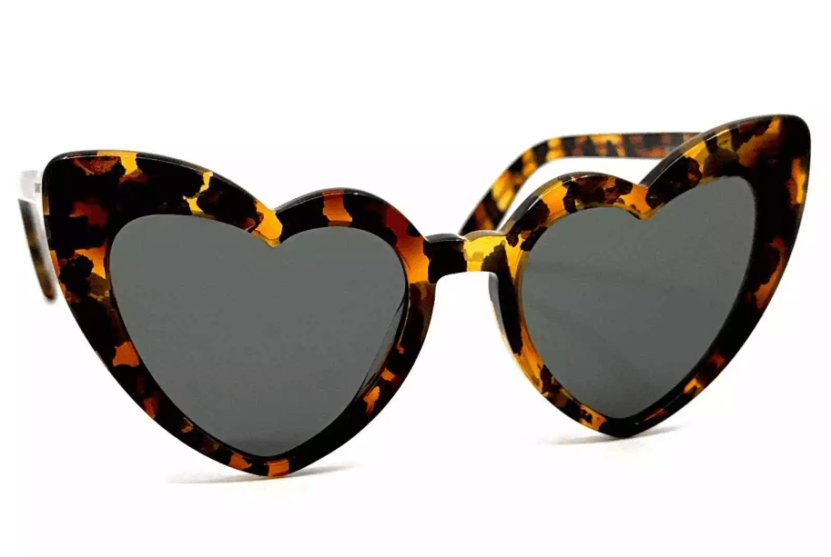 Saint Laurent Sl181 LOULOU 006 Havana Heart Sunglasses Authentic - ModaBlvck