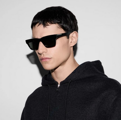 Gucci GG1889S 001 51mm Black Recycled Acetate Square Sunglasses for Men