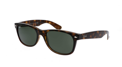Ray-Ban New Wayfarer Tortoise/Green Classic G-15 55 mm Sunglasses RB2132 902L 55