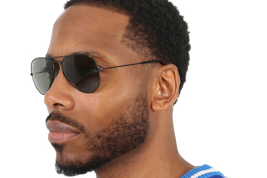 Ray Ban 3025 002/58 Black Classic Aviator Sunglasses Polarized 58 mm