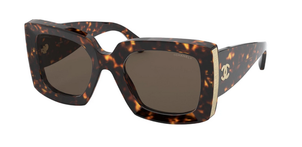 Buy Authentic CHANEL RECTANGLE SUNGLASSES 5435 c.714/3 53-22  display picture 1