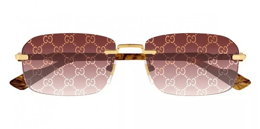 Gucci GG1221S 004 Square Rimless Sunglasses - ModaBlvck