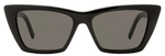 Saint Laurent Cateye Sunglasses SL276 Mica 001 Shiny Black - ModaBlvck
