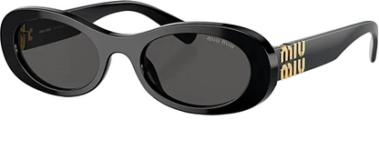 MIU MIU Sunglasses MU06ZS 1AB5S0 50mm Black / Dark Grey Lens