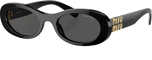 MIU MIU Sunglasses MU06ZS 1AB5S0 50mm Black / Dark Grey Lens