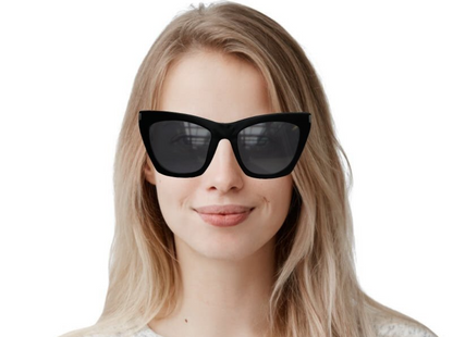 Saint Laurent Sunglasses SL 214 Kate Thin 001 Shiny Black Gray