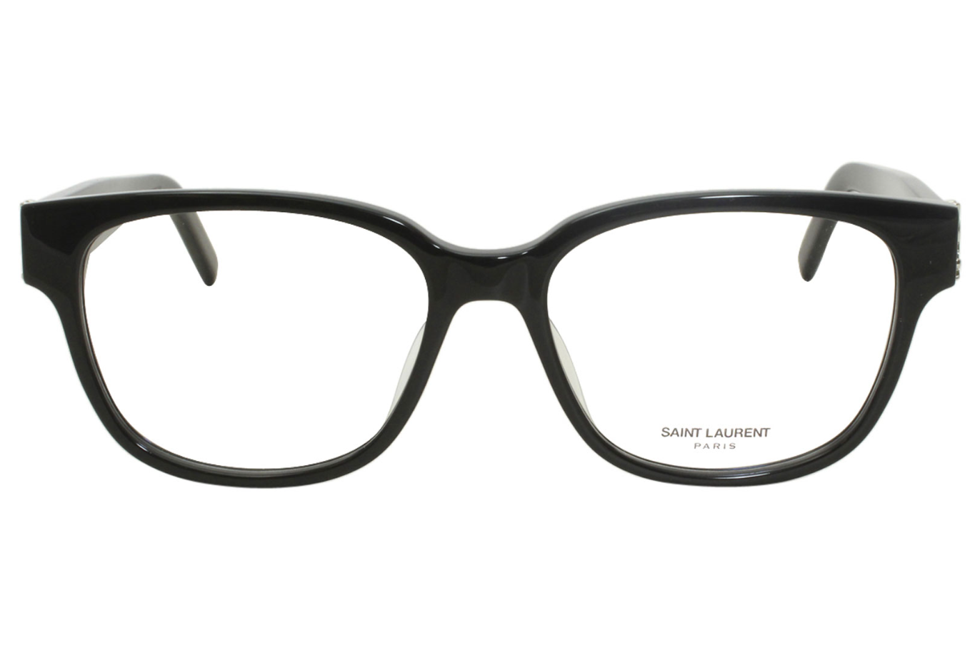Saint Laurent SL M33/F 001 Eyeglasses Women's Black/Silver Optical Frame 54mm