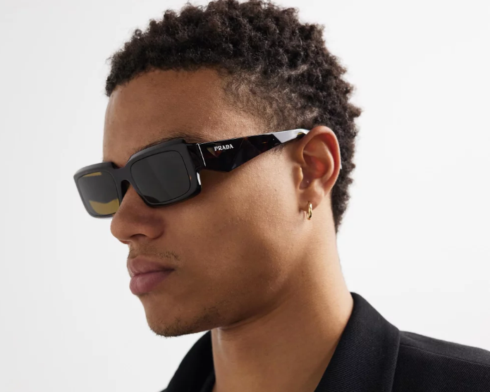 Prada PR 27ZS Tortoise/Brown Green (19J-09Z) Sunglasses