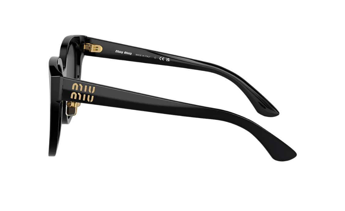 Miu Miu Sunglasses MU 01ZS 1AB5S0 Black grey Woman - ModaBlvck
