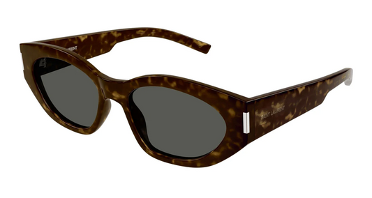 Saint Laurent SL 638 002 55 Havana Square Women's Sunglasses