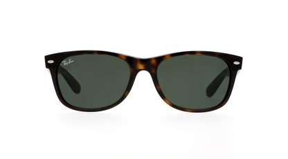 Ray-Ban New Wayfarer Tortoise/Green Classic G-15 55 mm Sunglasses RB2132 902L 55