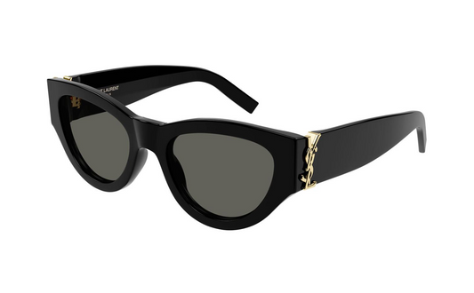 SAINT LAURENT SL M94 001 Black Cat Eye 53 mm Women's Sunglasses