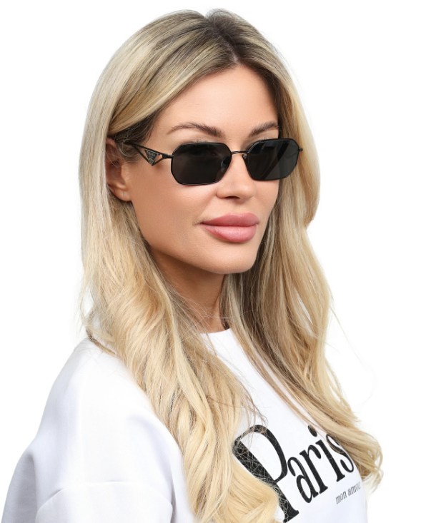 NEW Prada PR A51S Sunglasses 1AB5Z1 Black 100% AUTHENTIC
