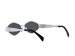 Celine CL40254U 16A Metal Triomphe Silver Gray - ModaBlvck