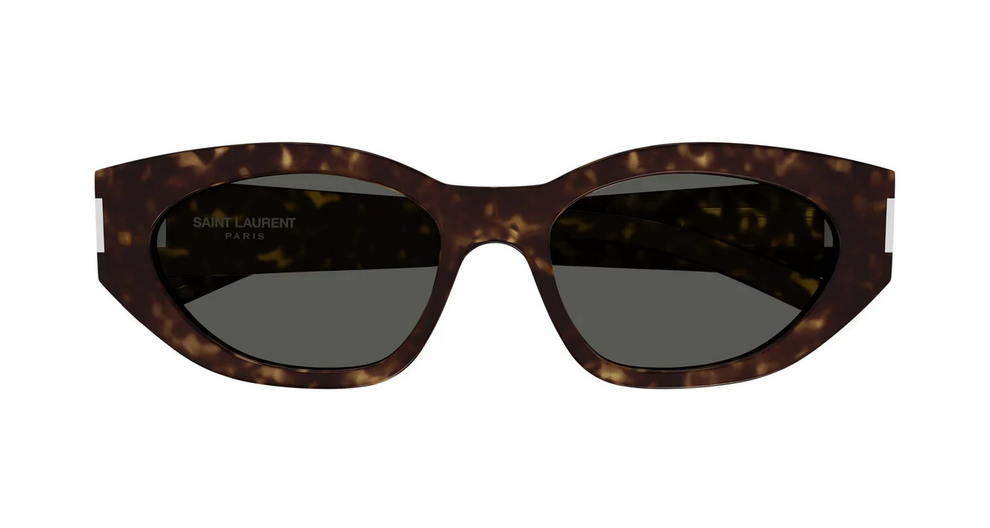 Saint Laurent SL 638 002 55 Havana Square Women's Sunglasses