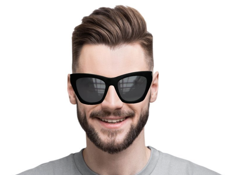 Saint Laurent Sunglasses SL 214 Kate Thin 001 Shiny Black Gray