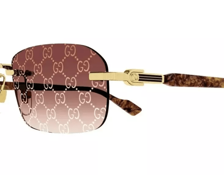 Gucci GG1221S 004 Square Rimless Sunglasses - ModaBlvck